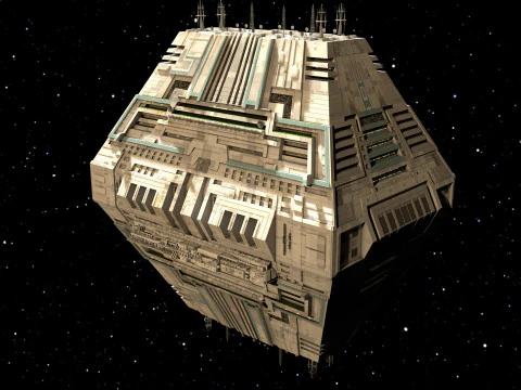 Space Station Port PBR textures 3D Model