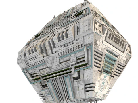Space Station Port PBR textures 3D Model