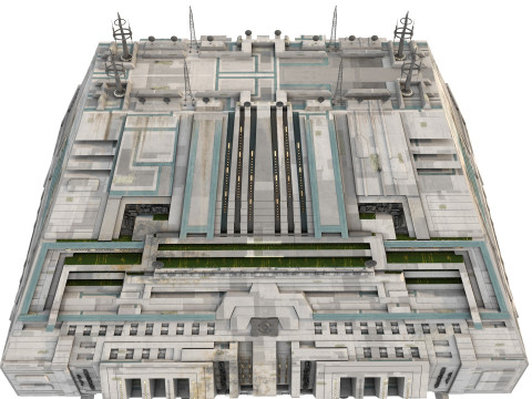Space Station Port PBR textures 3D Модель