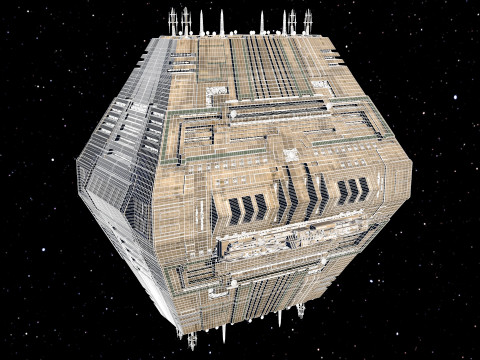 Space Station Port PBR textures 3D Модель