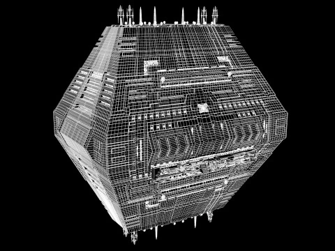 Space Station Port PBR textures 3D Model