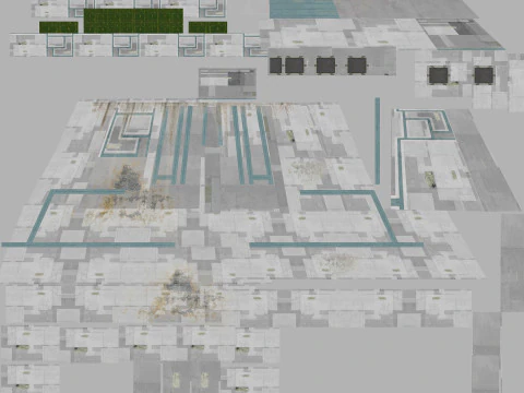 Space Station Port PBR textures 3D Model
