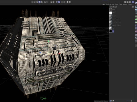 Space Station Port PBR textures 3D Модель