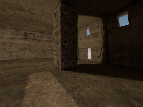 Modular preColumbian temple building with PBR textures 3D Модель