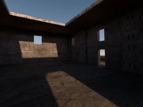 Modular preColumbian temple building with PBR textures 3D Model