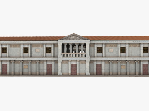 Greco-Roman palace Model 3D