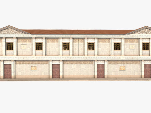 Greco-Roman palace Model 3D
