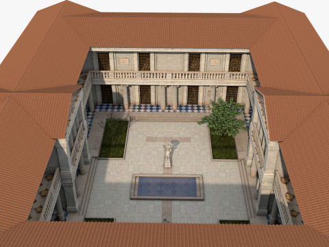 Greco-Roman palace Model 3D