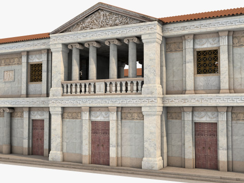 Greco-Roman palace Model 3D
