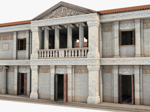 Greco-Roman palace Model 3D