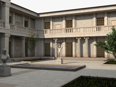 Greco-Roman palace Model 3D