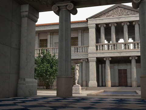 Greco-Roman palace Model 3D