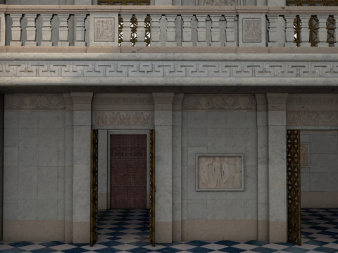 Greco-Roman palace Model 3D