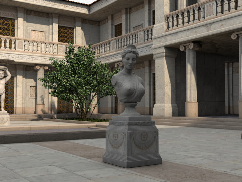 Greco-Roman palace Model 3D