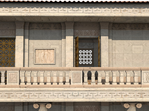 Greco-Roman palace Model 3D