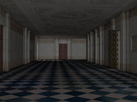 Greco-Roman palace Model 3D
