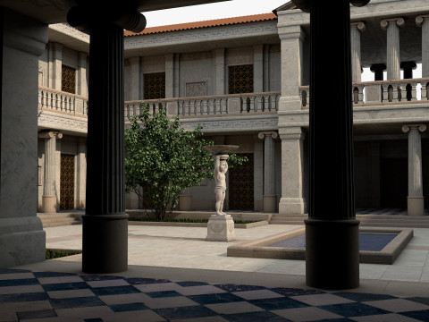 Greco-Roman palace Model 3D