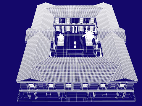 Greco-Roman palace Model 3D