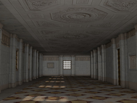 Greco-Roman palace Model 3D