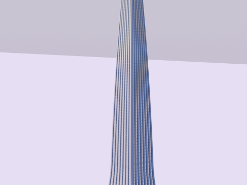 Futuristic skyscrapers downtown 3D Модель