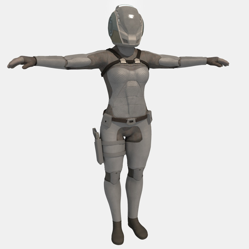 Sentinel Armor sci-fi 3D Модель .c4d .max .obj .3ds .fbx .stl .blend 