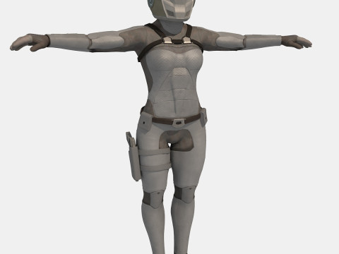 Sentinel Armor sci-fi Modello 3D