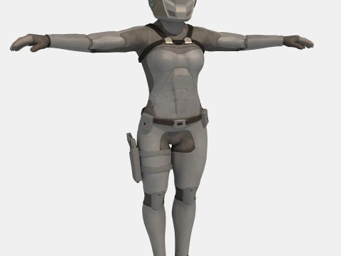 Sentinel Armor sci-fi 3D Model