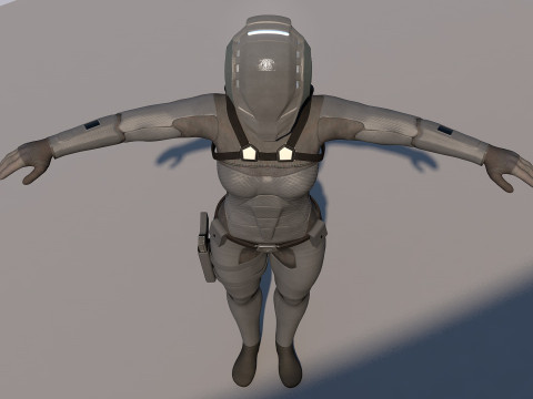 Sentinel Armor sci-fi 3D Модель