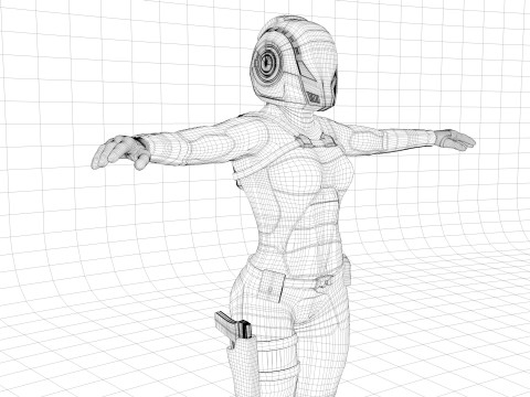 Sentinel Armor sci-fi 3D Модель