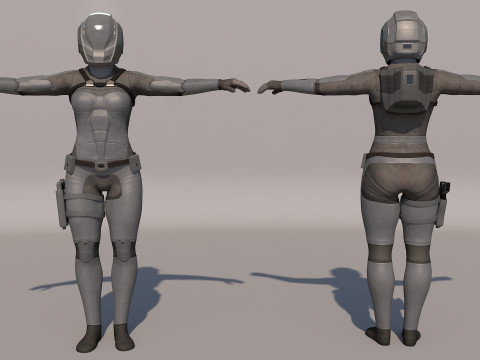 Sentinel Armor sci-fi 3D Модель