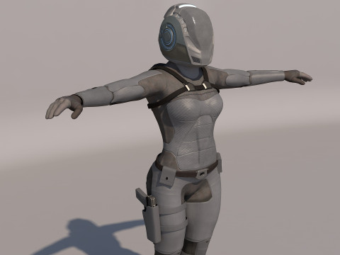 Sentinel Armor sci-fi 3D Модель