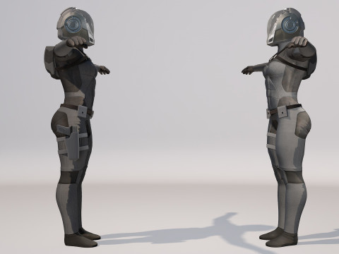 Sentinel Armor sci-fi 3D Модель