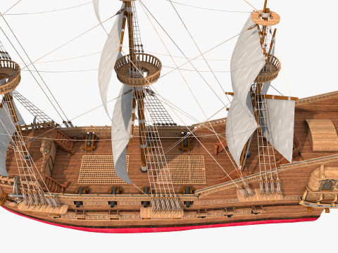Galeon model Model 3D