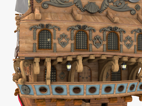 Galeon model Model 3D