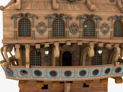 Galeon model Model 3D