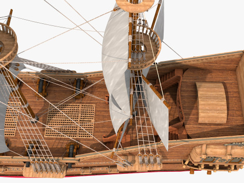 Galeon model Model 3D