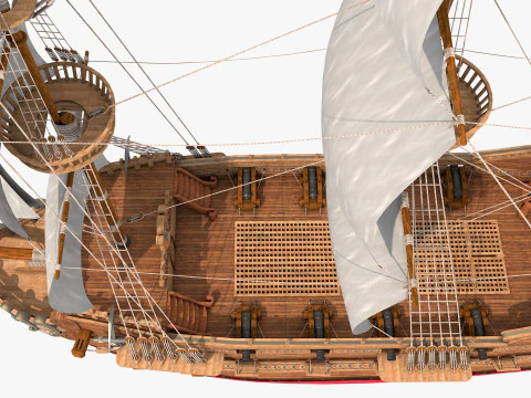 Galeon model 3D Model