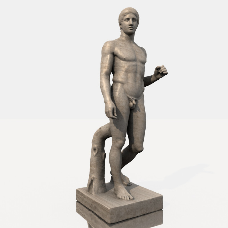 Doryphoros Policleto 3D 打印模型 .c4d .max .obj .3ds .fbx .stl .blend 