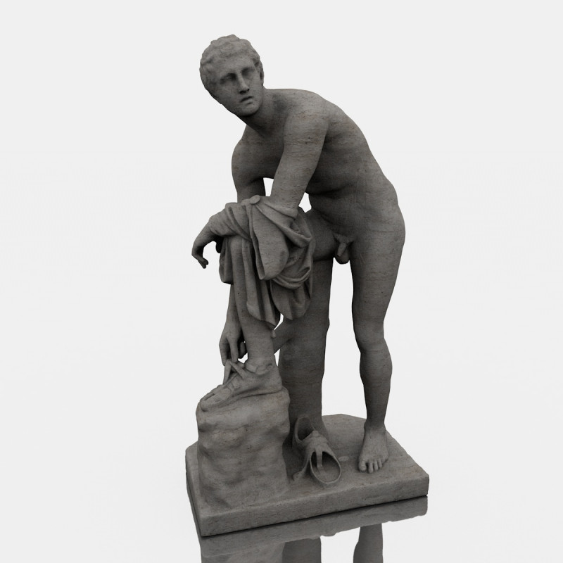 Classical Greek Sculpture 3D Принт Модель .c4d .max .obj .3ds .fbx .stl .blend 