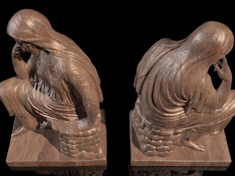 Penelope Classical Greek Sculpture 3D Baskı Modeli