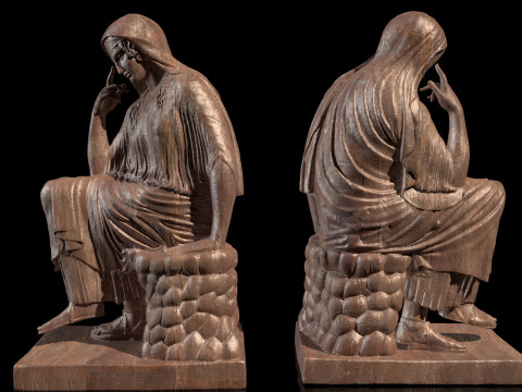 Penelope Classical Greek Sculpture 3D Baskı Modeli