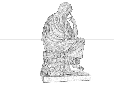 Penelope Classical Greek Sculpture 3D Baskı Modeli