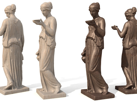 Hebe Classical Greek Sculpture 3D Modell
