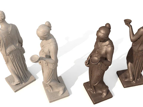 Hebe Classical Greek Sculpture 3D Model