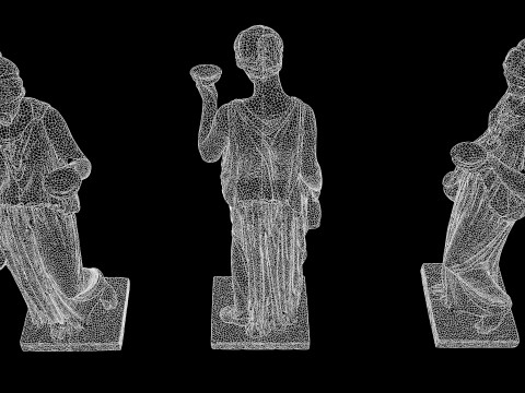 Hebe Classical Greek Sculpture 3D Modell