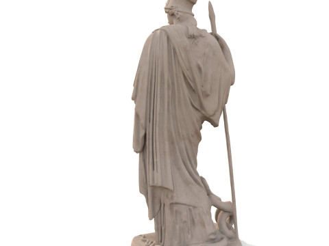 Athena Pallas Classical Greek Sculpture PBR Model 3D