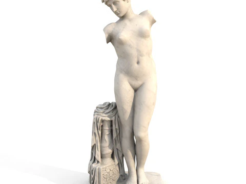 Goddess Statue Pack Greek Sculpture PBR 3D Model