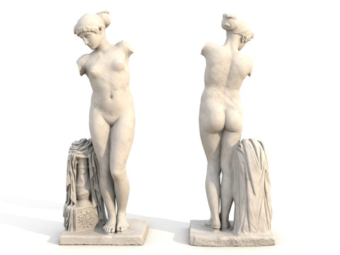 Goddess Statue Pack Greek Sculpture PBR 3D Модель