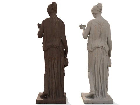 Goddess Statue Pack Greek Sculpture PBR 3D Model