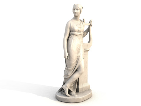 Goddess Statue Pack Greek Sculpture PBR 3D Модель